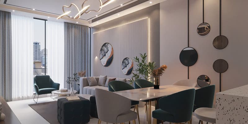 Modern 2-bedroom + pool apartment for sale in Danube Opalz image 4